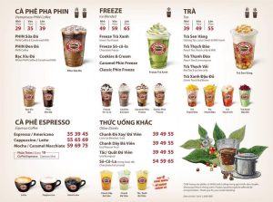 menu trà sữa highlands, giá trà sữa highlands, thực đơn highlands coffee 2024.