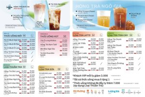 menu hồng trà ngô gia, trà sữa hồng trà ngô gia, bảng giá hồng trà ngô gia, menu trà sữa mới nhất, hồng trà ngô gia menu