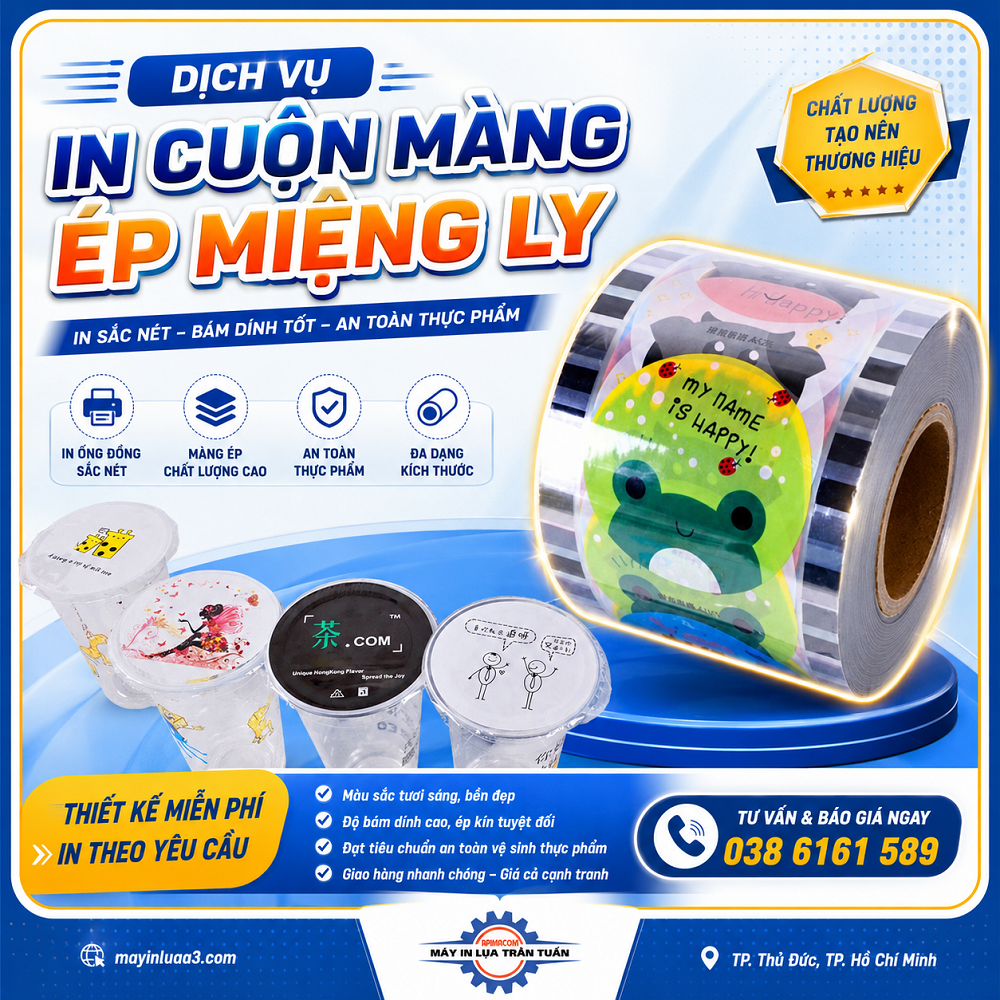 in màng ép miệng ly tphcm, xưởng sản xuất màng ép ly, in màng ép ly thương hiệu, cuộn màng ép ly giá tốt, in màng ép ly chuyên nghiệp