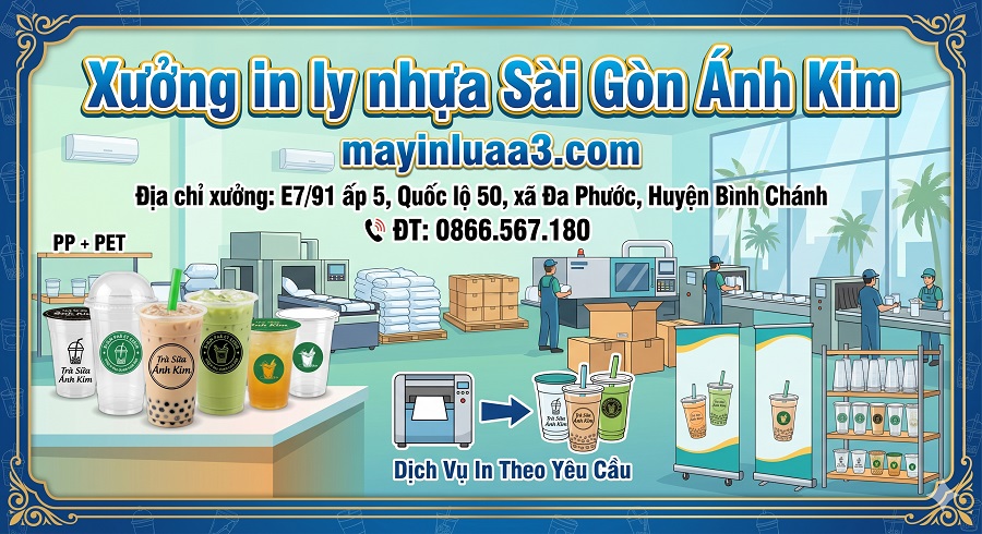 Ly nhựa dùng 1 lần cho quán trà sữa và cà phê takeaway
